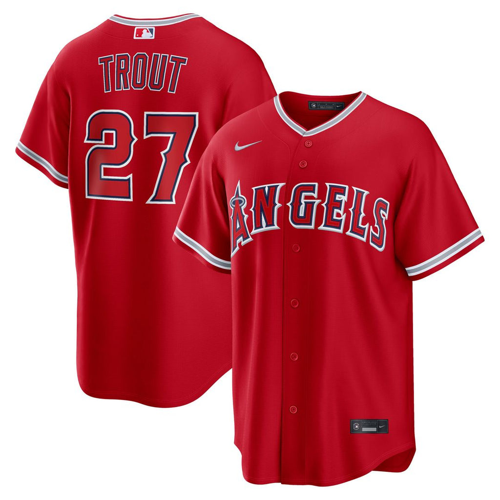 Mike Trout Los Angeles Angels Nike Alternate Replica Jersey - Red
