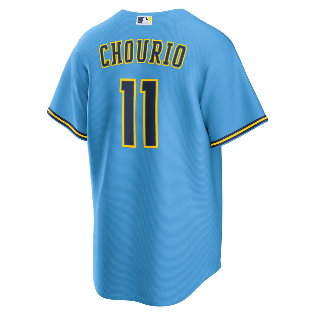 Jackson Chourio Milwaukee Brewers Nike Road Replica Jersey - Light Blue