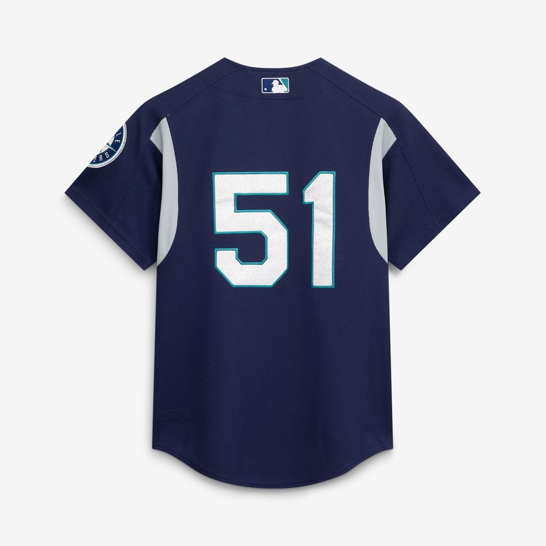 Ichiro Suzuki Seattle Mariners Mitchell & Ness Cooperstown Collection Batting Practice Jersey - Navy