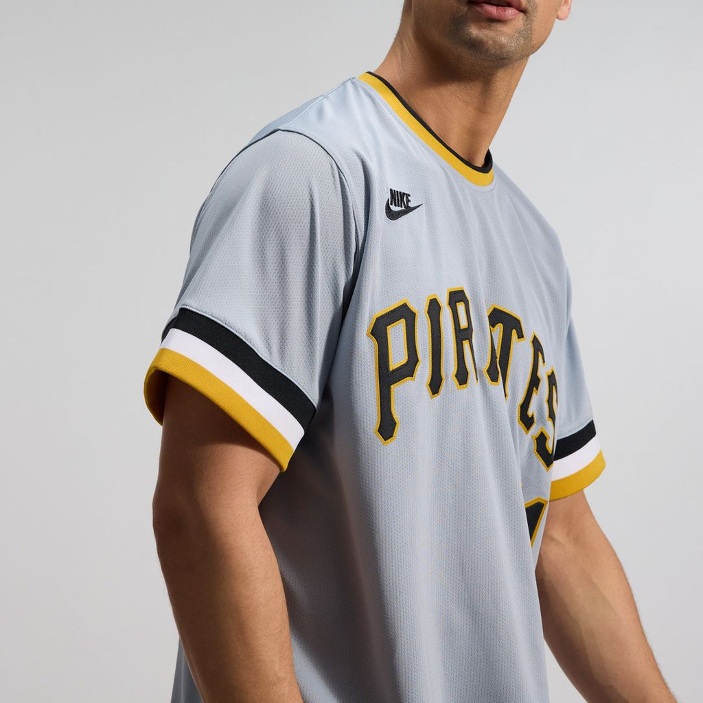 Roberto Clemente Pittsburgh Pirates Nike Throwback Cooperstown Collection Limited Jersey - Gray