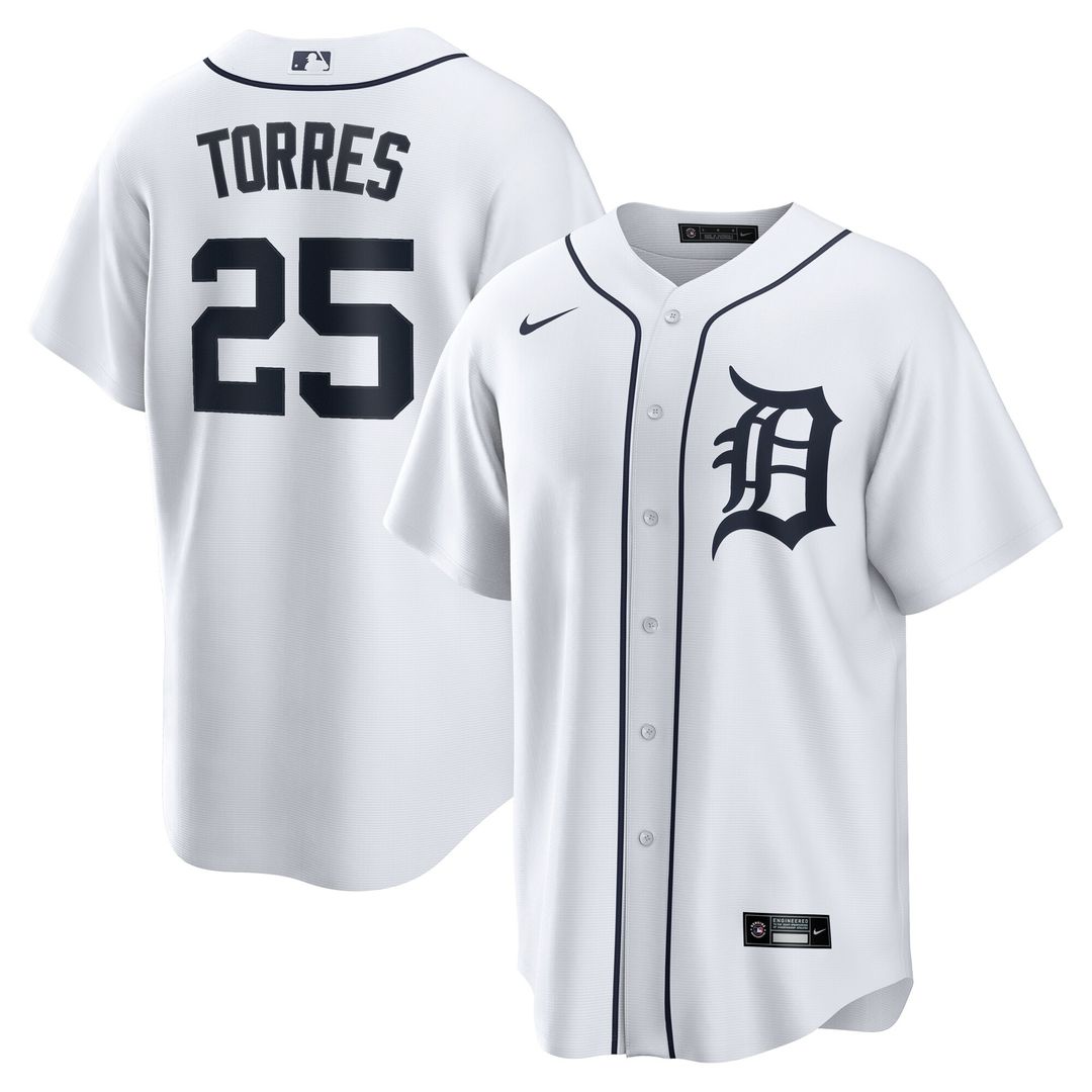 Gleyber Torres Detroit Tigers Nike Home Replica Jersey - White
