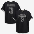 Bryce Harper Philadelphia Phillies Fanatics Big & Tall Heavyweight Mesh Jersey - Black/White