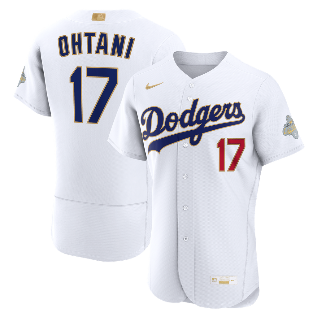 Shohei Ohtani Los Angeles Dodgers Nike 2026 Gold Collection Authentic Jersey - White