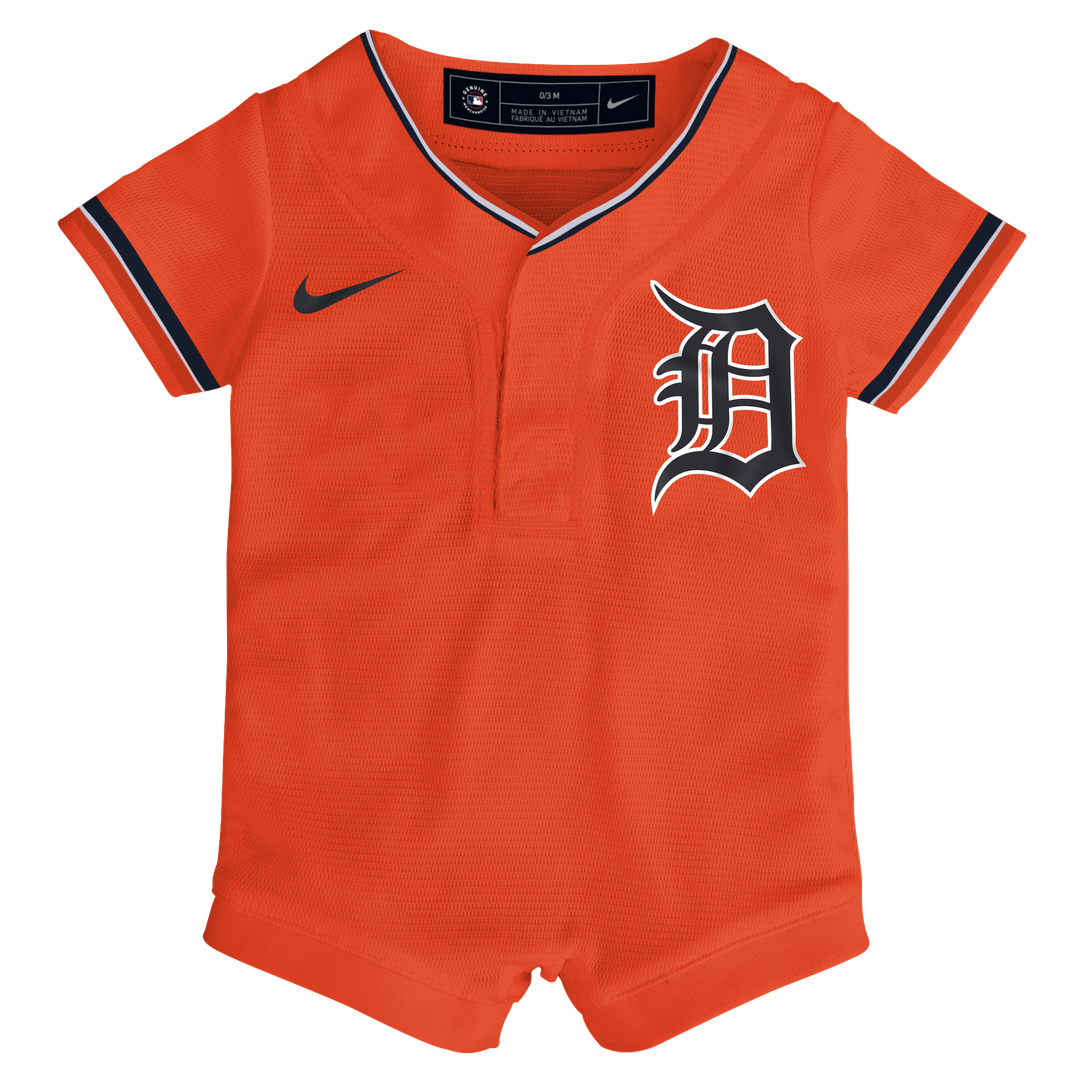 Detroit Tigers Nike Infant Alternate Replica Romper Jersey - Orange