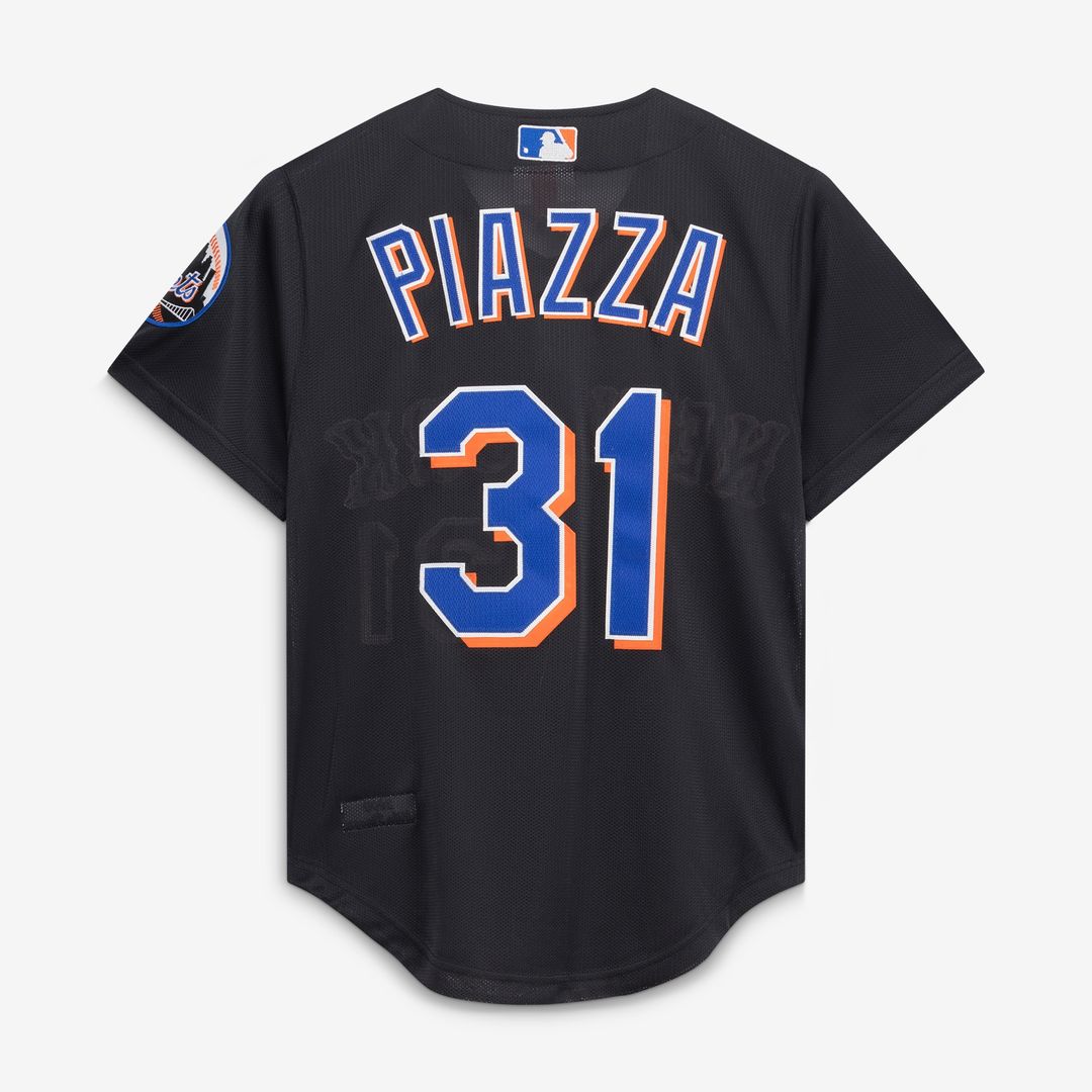 Mike Piazza New York Mets Mitchell & Ness Cooperstown Collection 2000 Batting Practice Jersey - Black