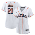 Yainer Diaz Houston Astros Nike Women's Home Replica Jersey  - White